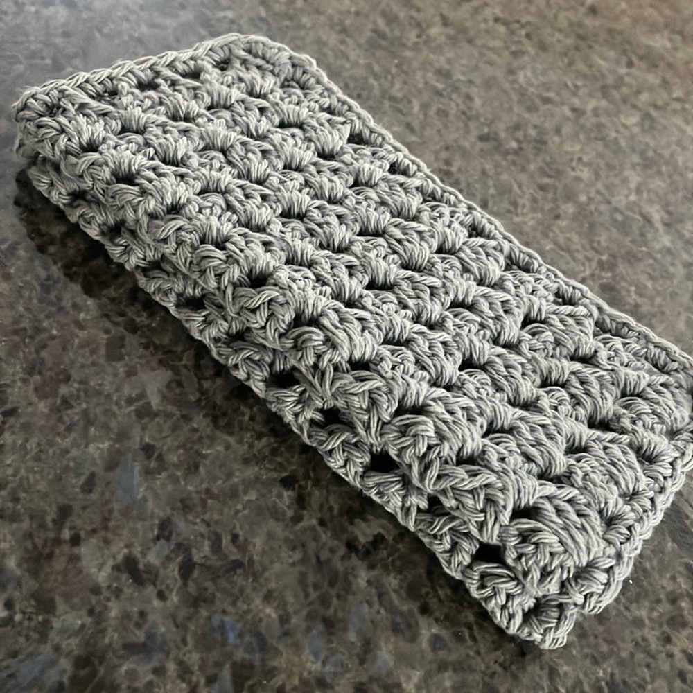 Crochet Washcloths, Dishcloths, Hot Pads, Trivets - Set of 2 100% Cotton - Picture 3 of 5